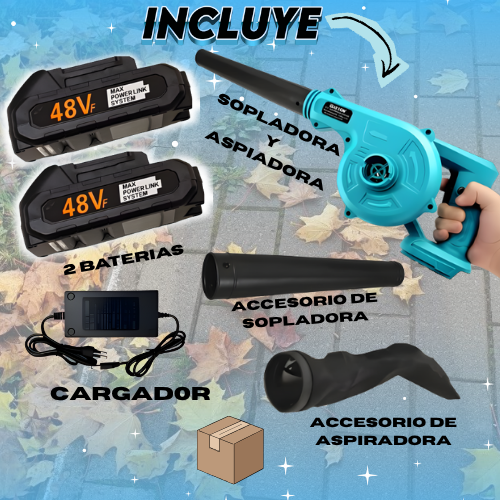 Aspiradora & Sopladora Portátil 48V