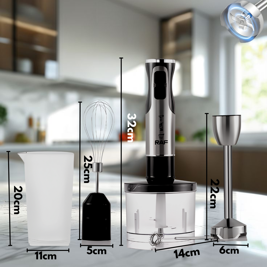 LICUADORA DE MANO POTENTE  4 EN 1 RAF