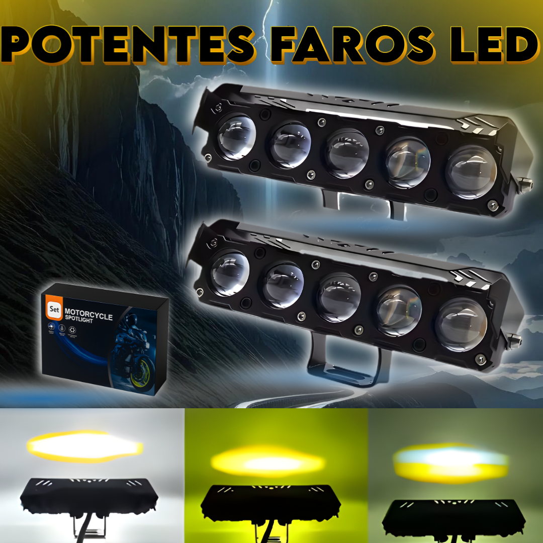 Kit de Faros LED Duales 10 Lentes