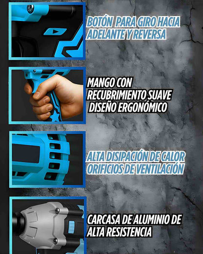 Llave de impacto Bomder 88v