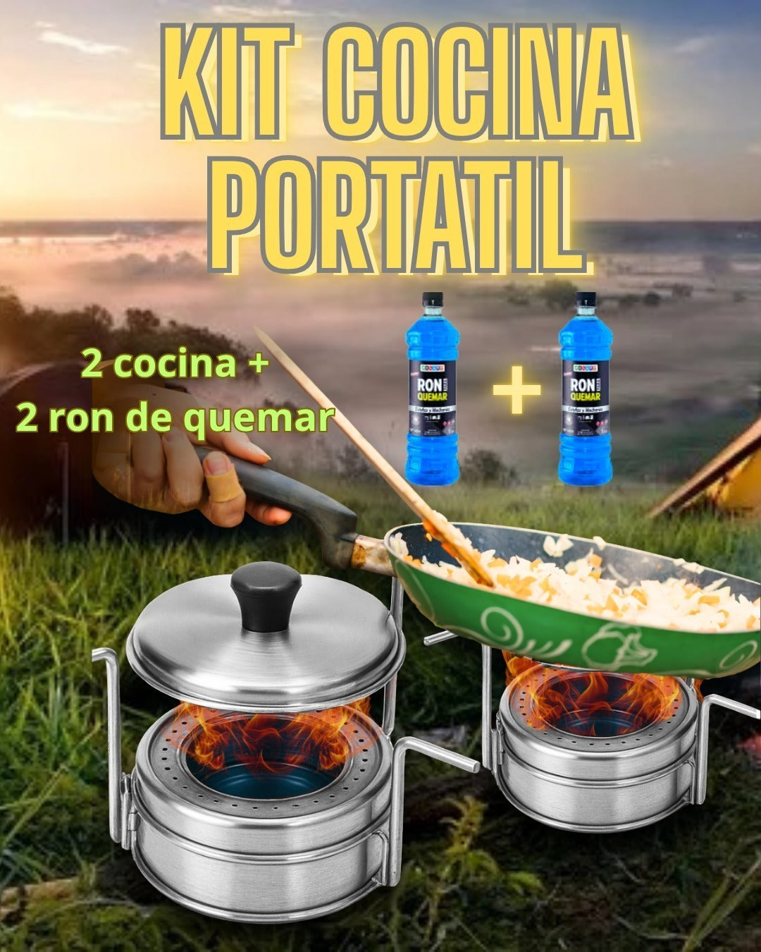 KIT COCINA PORTATIL 🔥