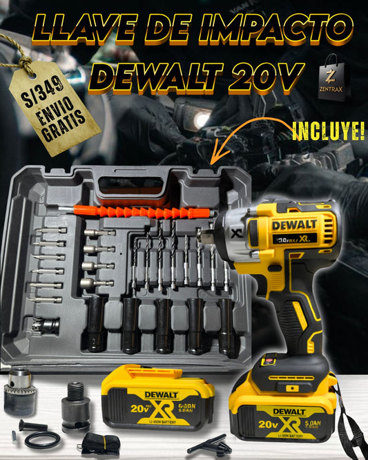 Llave de impacto DeWaLt 20V