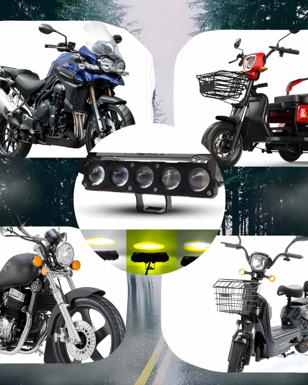 Faros Led Potente Ambar 2 en 1